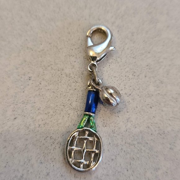 Tennis Racket & Ball Charm for Charm Bracelet - Picture 5 of 5